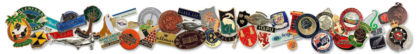 Customised Name, School and Promotional Club Badges; Competition, Corporate and Commemorative Medals; Key Rings; Fish Trophy, Stock Souvenir and Custom Stock Pins and more!